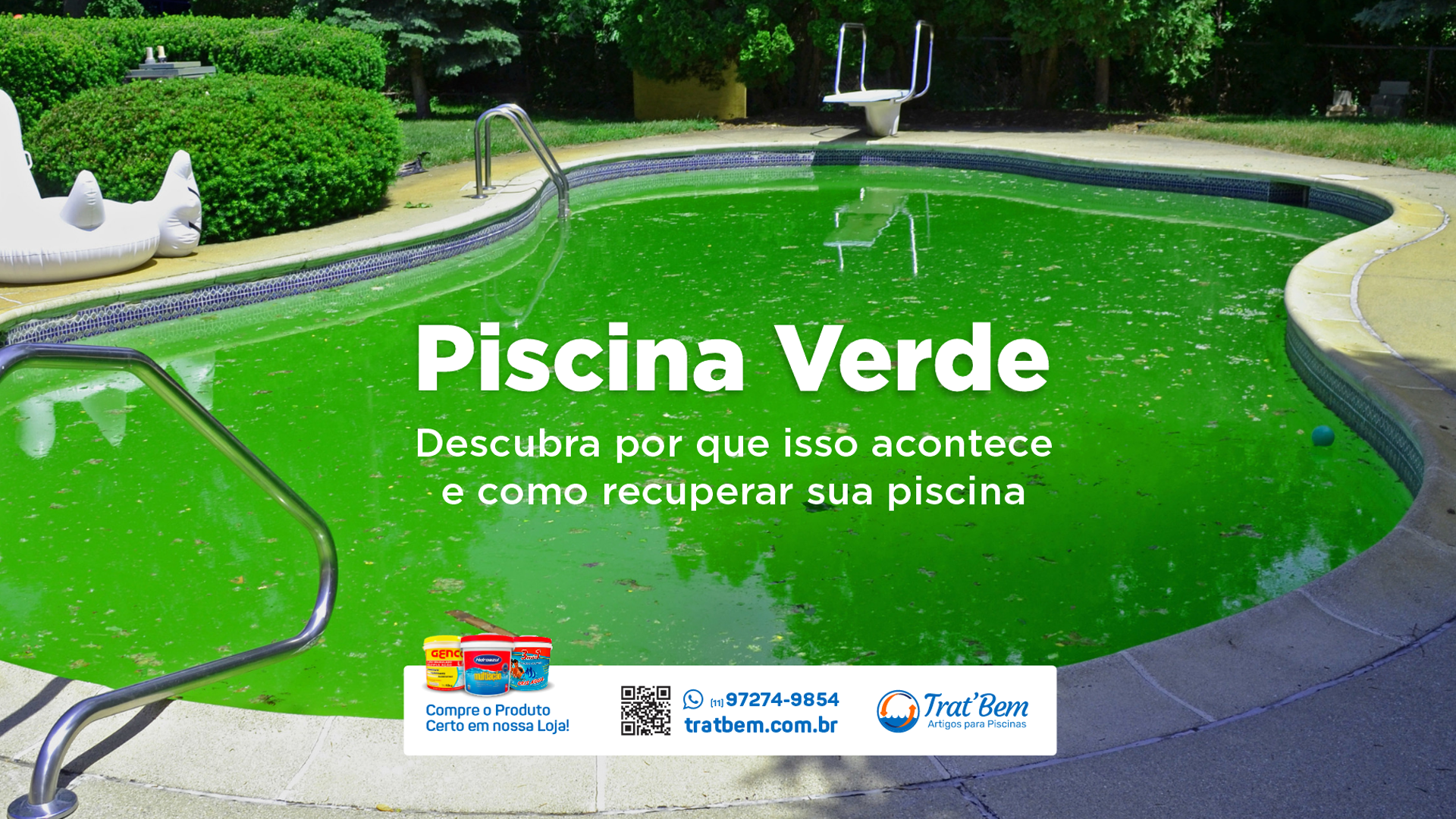 Piscina Verde: Saiba Como Cuidar ou Tratar de Forma Eficiente
